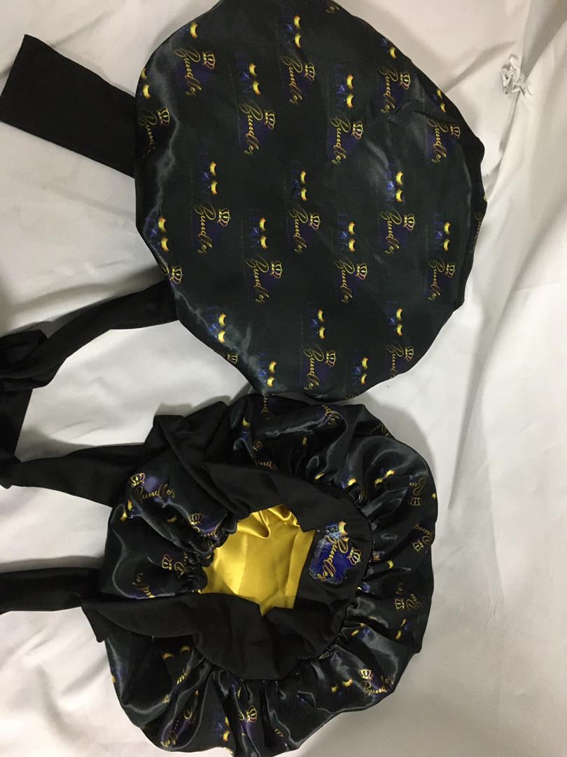 360 Silk Bonnet With Elastic Band “REVERSIBLE “