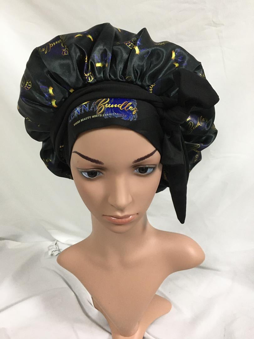 360 Silk Bonnet With Elastic Band “REVERSIBLE “