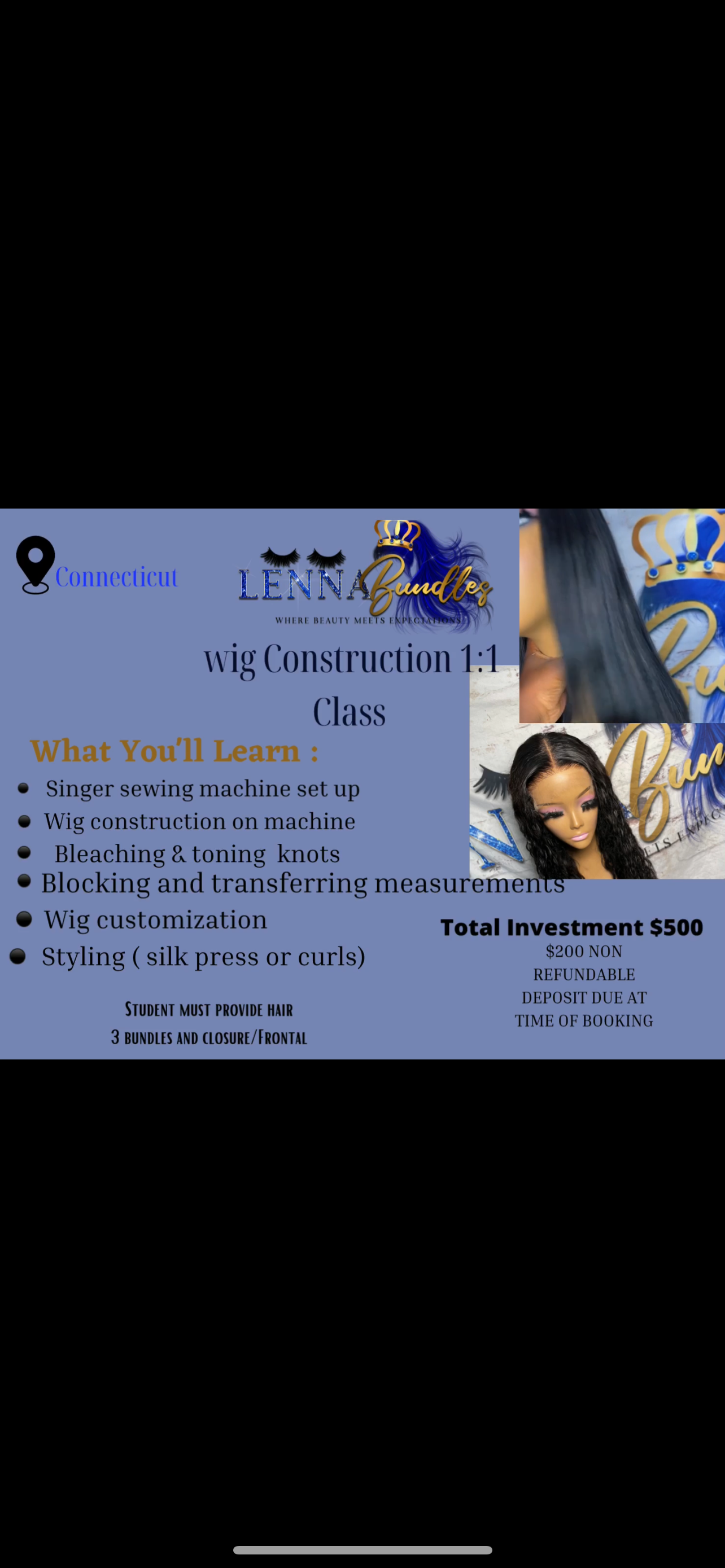 WIG CONSTRUCTION 1:1 CLASS *