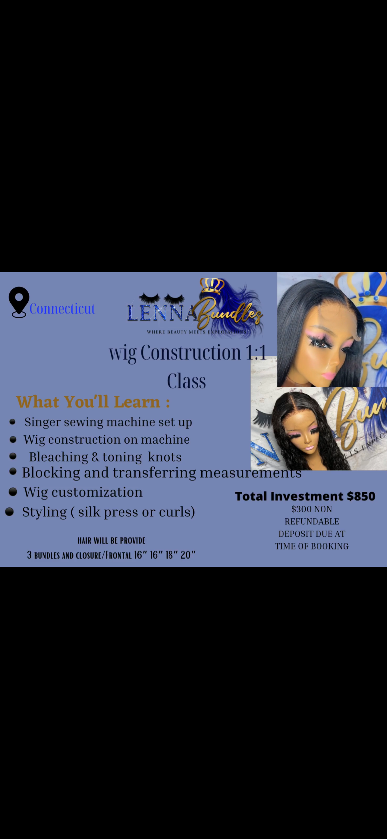 WIG CONSTRUCTION 1:1 CLASS *