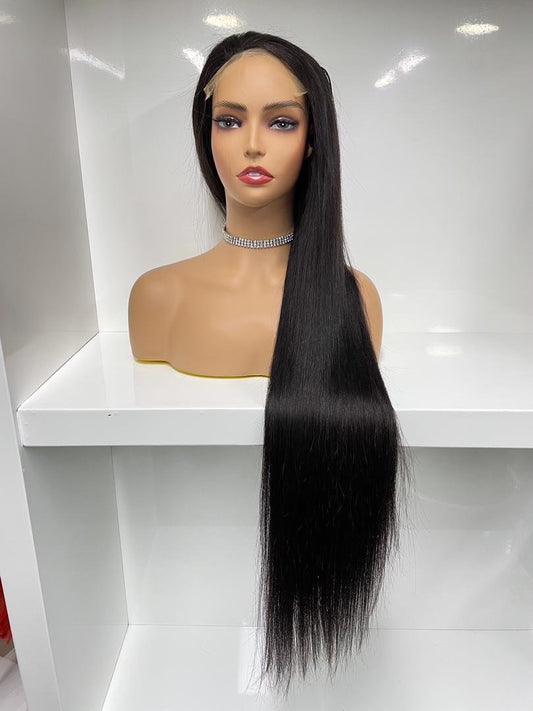 STRAIGHT . “ closure wig”